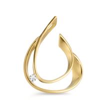 Pendentif Or jaune 9K Zircone-605741