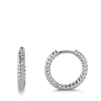 Créoles à charnières Argent Rhodié-605752