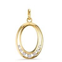 Pendentif Or jaune 9K Zircone 7 Pierres-605819