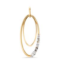 Anhänger 375/9 K Gelbgold Zirkonia 5 Steine-605825