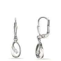 Ohrhänger 375/9 K Weissgold Zirkonia 2 Steine-605834