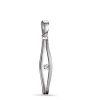 Pendentif Or blanc 9K Zircone-605929