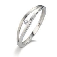Bague Or blanc 9K Zircone-605930