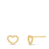 Clous d'oreilles Or jaune 9K Coeur Ø7.5 mm-605936