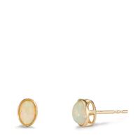 Clous d'oreilles Or jaune 9K Opale 2 Pierres-605950