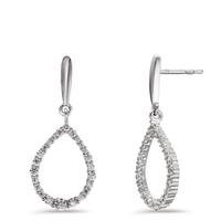 Pendant d'oreilles Or blanc 9K Zircone-606033