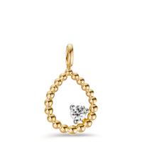 Pendentif Or jaune 9K Zircone-606038