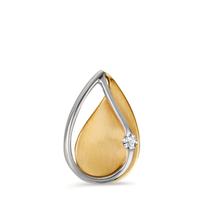 Pendentif Or jaune 9K, Or blanc 9K Diamant 0.03 ct, w-si-606072