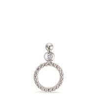 Pendentif Or blanc 18K Diamant 0.02 ct, p1-606088