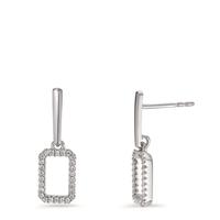 Pendant d'oreilles Or blanc 18K Diamant 0.14 ct, w-si-606101