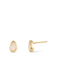 Clous d'oreilles Or jaune 18K Opale 2 Pierres-606112