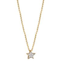 Collier Or jaune 18K Diamant 0.03 ct, w-si Étoile 40-42 cm-606121