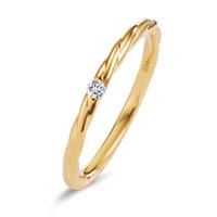 Bague à superposer Or jaune 18K Diamant 0.03 ct, w-si-606128