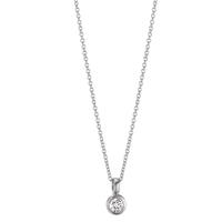 Collier Or blanc 18K Diamant 0.05 ct, w-si 40-42 cm-606133