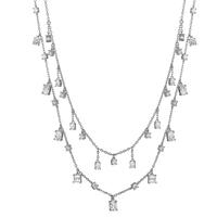 Collier Argent Zircone Rhodié 39-44 cm-606274