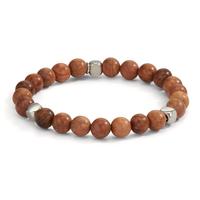 Armband Edelstahl Holz 20 cm Ø8.5 mm-606314