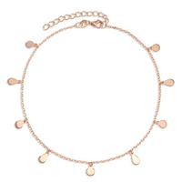 Chaînette de cheville Argent rosé Plaqué or 24-28 cm-606360