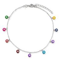 Chaînette de cheville Argent Rhodié 23-26 cm-606363