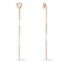 Boucles d'oreilles pendantes Argent rosé Plaqué or nacre Ø5 mm-606371