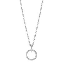 Chaînette avec pendentif Argent Zircone Rhodié 40-45 cm-606376