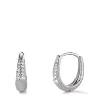 Créoles à charnières Argent Zircone Rhodié-606378