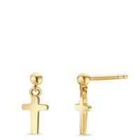 Pendant d'oreilles Argent jaune Plaqué or Croix-606386