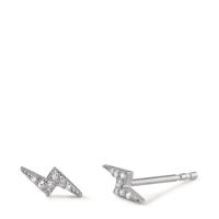 Clous d'oreilles Argent Zircone Rhodié-606387
