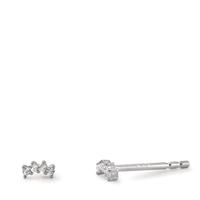 Clous d'oreilles Argent Zircone 8 Pierres Rhodié-606396