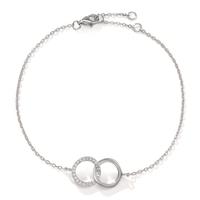 Bracelet Argent Zircone Rhodié 17-20 cm-606458
