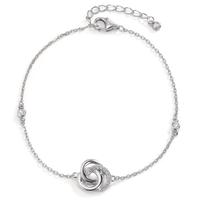 Bracelet Argent Zircone Rhodié 17-20.5 cm-606467