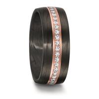 Alliance Carbone, Or rouge 18K Diamant 0.46 ct, w-si-606505