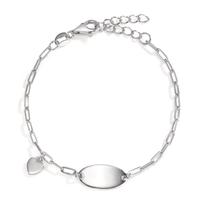 Gravurarmband Silber rhodiniert Herz 14-17 cm verstellbar-606647