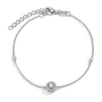 Bracelet Argent Zircone Rhodié 16-19 cm-606839