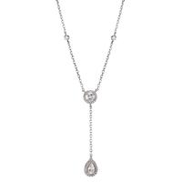Collier Argent Zircone Rhodié 40-44 cm-606847