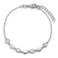 Bracelet Argent Rhodié nacre 16-19 cm-606854