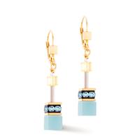 Pendant d'oreilles Acier inoxydable jaune PVD-606925