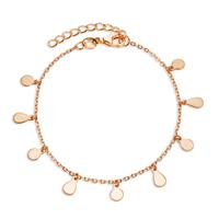 Bracelet Argent Zircone rosé Plaqué or 16-19 cm-606993