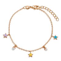 Bracelet Argent rosé Plaqué or Étoile 16-19 cm-606999