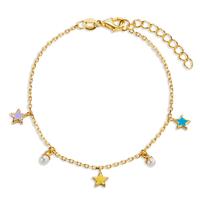 Bracelet Argent jaune Plaqué or Étoile 16-19 cm-607000