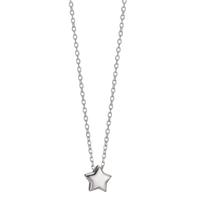 Collier Argent Rhodié Étoile 40-44 cm-607113