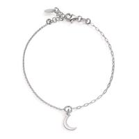 Bracelet Argent Rhodié Lune 17.5-19.5 cm-607118