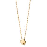 Collier Or jaune 14K Feuille de Trèfle 39-42 cm-607190