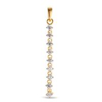 Pendentif Or jaune 9K Zircone 9 Pierres-607314