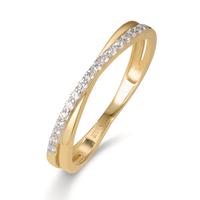 Bague Or jaune 9K Zircone-607319