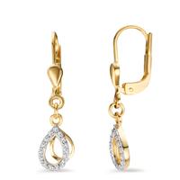 Pendant d'oreilles Or jaune 9K Zircone-607320