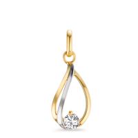 Anhänger 375/9 K Gelbgold Zirkonia bicolor-607321