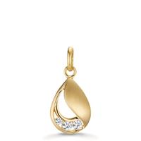 Anhänger 375/9 K Gelbgold Zirkonia 3 Steine-607330
