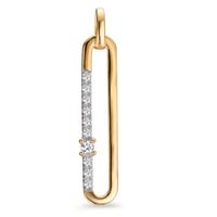 Pendentif Or jaune 9K Zircone 10 Pierres-607385