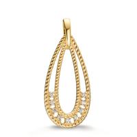 Pendentif Or jaune 9K Zircone 9 Pierres-607388