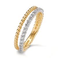 Bague Or jaune 9K Zircone 19 Pierres-607398